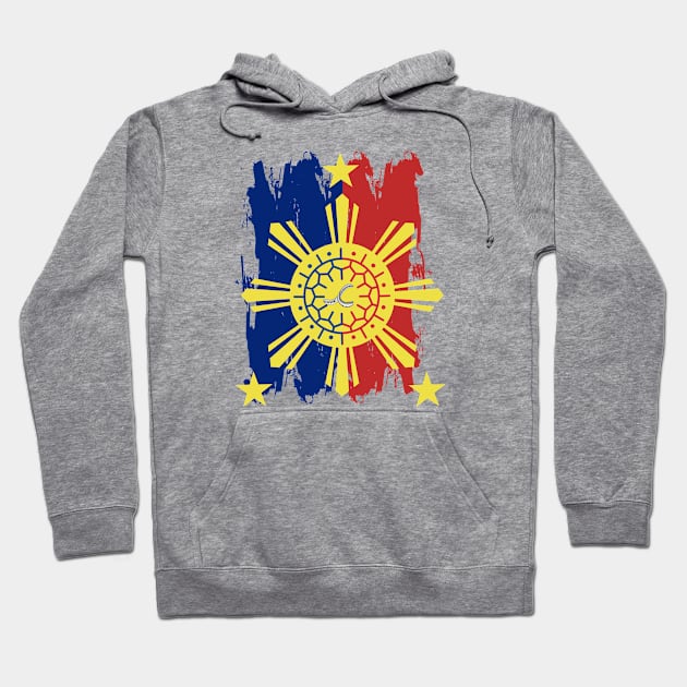 Philippine Flag / 3 Stars & Sun / Baybayin - TA Hoodie by Pirma Pinas